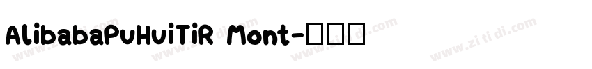 AlibabaPuHuiTiR Mont字体转换